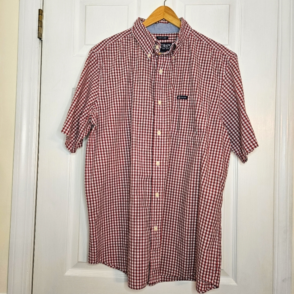 Chaps Short Sleeve Shirt Large